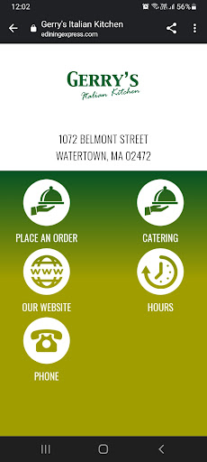 Android application Gerry's Italian Kitchen screenshort
