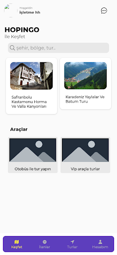 Android application Hopingo screenshort