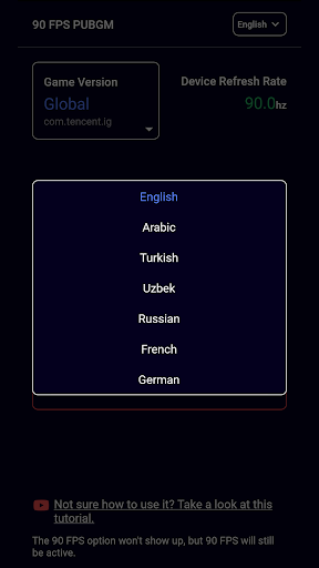 90 FPS for PUBGM  Unlock tool