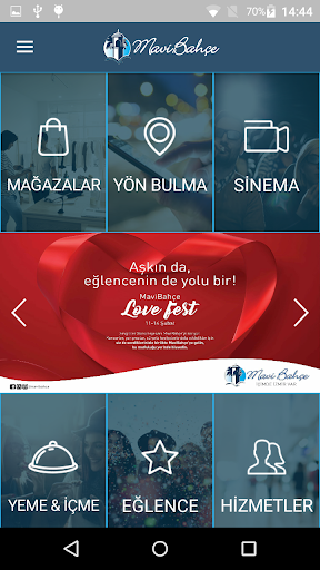 Android application MaviBahçe screenshort