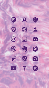 Purple Minimal Icon Pack v6.4 Mod APK Sap