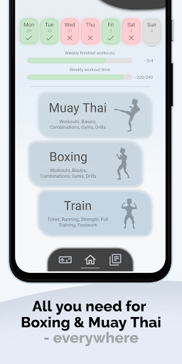 Android application Boxing & Muay Thai Training screenshort
