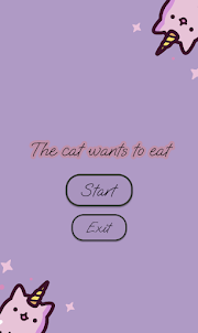 The cat wants to eat