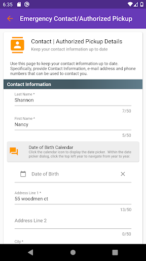 ELV Authorized Pickup Screen 3