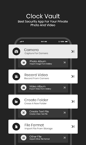 Clock Lock -Hide Photos Videos Screen 2