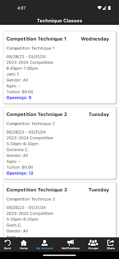 Momentum Dance Force Screen 3