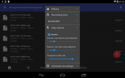 Screenshot of RecForge II - Audio Recorder