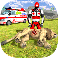 Light speed hero: Animal Rescue Robot Superhero