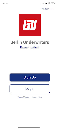 Android application Berlin Underwriters Individual screenshort