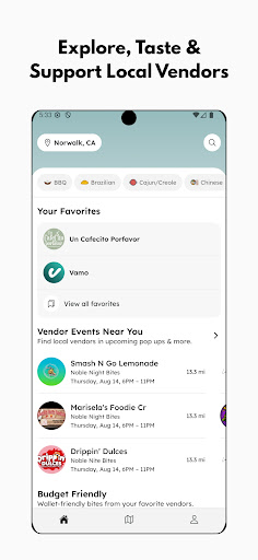 Vamo - Street Food Finder Screenshot 2 - AppWisp.com