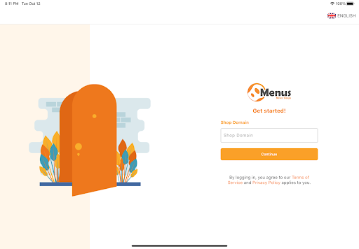 Android application Menus - Restaurant screenshort
