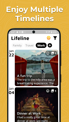 Android application Lifeline screenshort