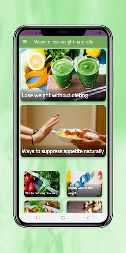 Android application Ways to lose weight naturally screenshort