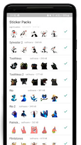 Screenshot 4 Cartoon Stikers for Whatsapp android