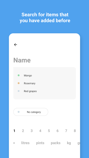 FullCart - Shopping lists made Screen 3