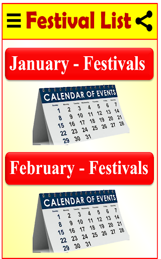 Calendar Festival List 2024 Screen 3
