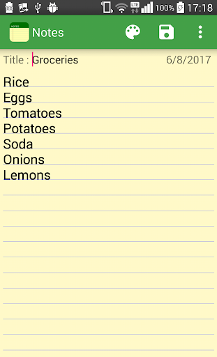 Notes - Notepad Screen 2