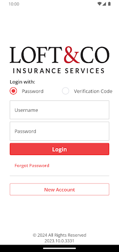 Android application Loft & Co Insurance Service screenshort