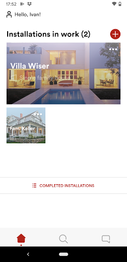 Android application Wiser eSetup by Feller screenshort