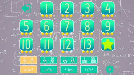 Tilføjelse af brøker Math Trainer Screenshot