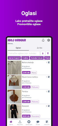 Android application Moj Ormar screenshort
