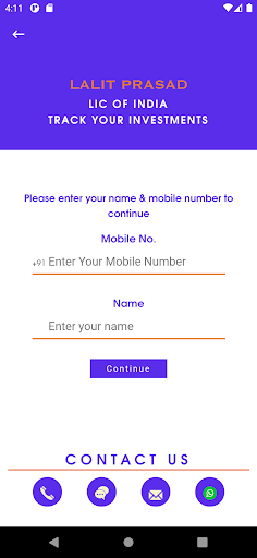 Karwa Lo Insurance Screen 2