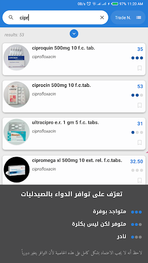Egypts Drug Guide Screen 2