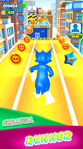 Tom-Cat Gold Run 3d-Subway Run