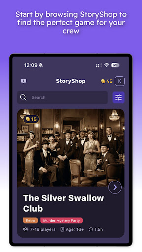Screenshot of StoryPop: Host Game Nights
