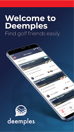 Android application Deemples - Find Golf Buddies screenshort
