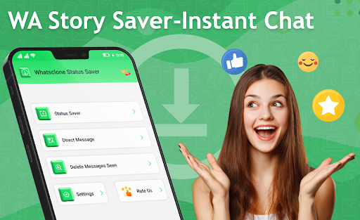 Android application StatusSaver & Instant Messages screenshort