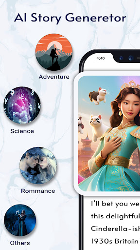 Android application AI Story Generator Write Story screenshort