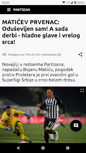 Partizan Info - Sve vesti Screen 2