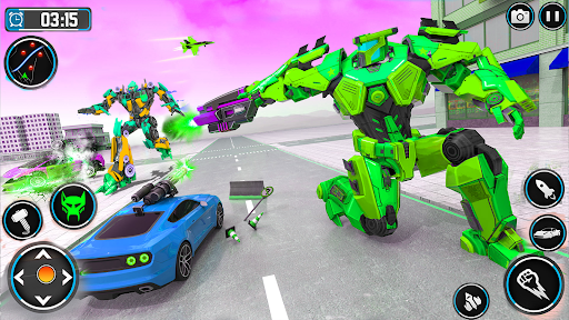 Android application Robot Fighting Car Transform screenshort