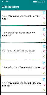 Questions to ask a girl , GF BF Questions & more screenshots 6