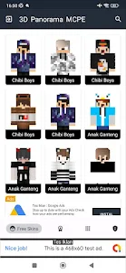 3D Skins For Minecraft PE