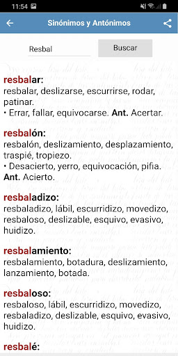 Sinónimos y Antónimos Español Screen 3