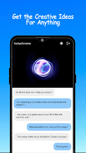 Android application Instachrome: AI Smart VoiceGPT screenshort