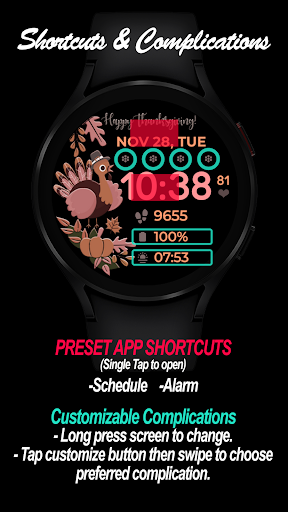 Thanksgiving Watchface Screen 3