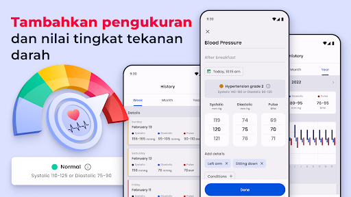Pelacak Tekanan Darah screenshot 2