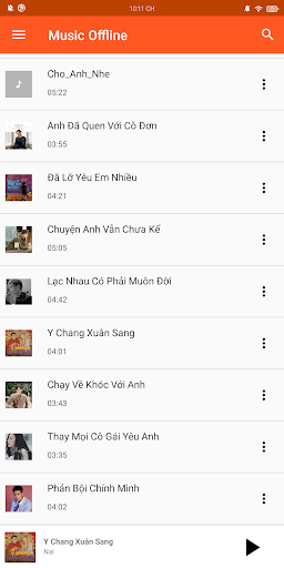 Android application Music Online screenshort