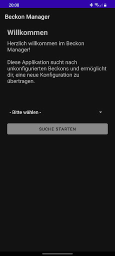 Android application Beckon Manager screenshort