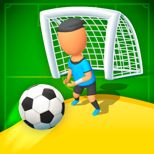 Shoot kick ball logo