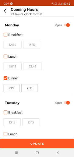 My Menu Order 1.0 Screen 2
