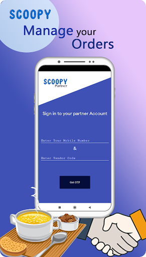 Android application Scoopy Partner Lite screenshort