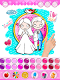 screenshot of Bride and Groom Coloring book