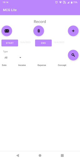 Android application MCG Helper Lite screenshort