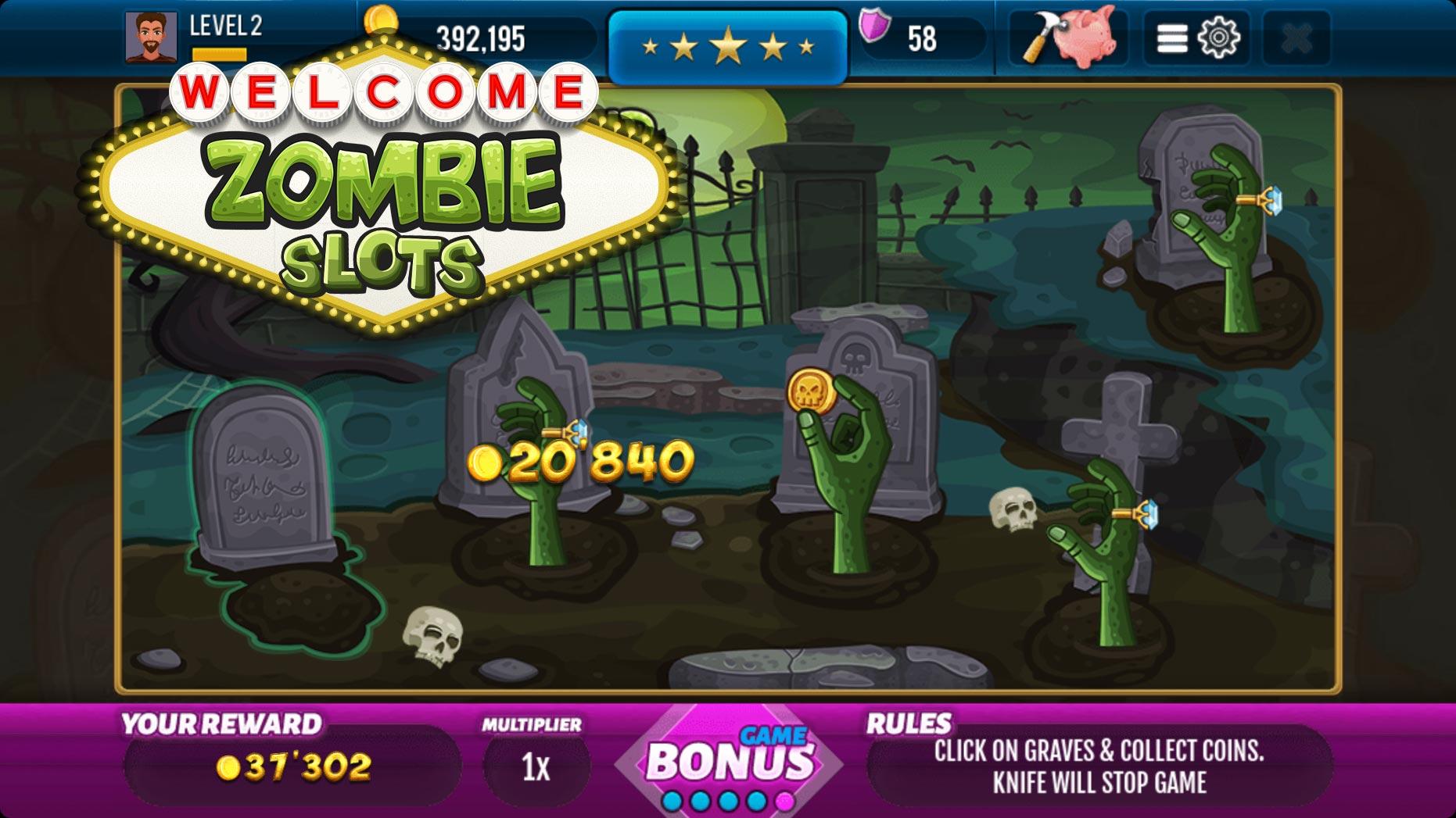 Android application Zombie Casino Slot Machine screenshort