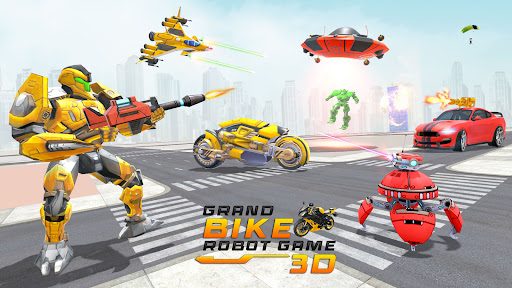 Android application Bike Robot Shooting: War Games screenshort