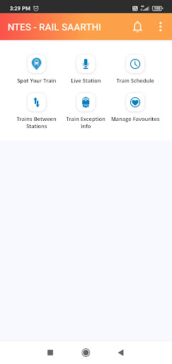 Android application NTES - for RAIL SAARTHI screenshort
